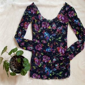 Sheer floral top